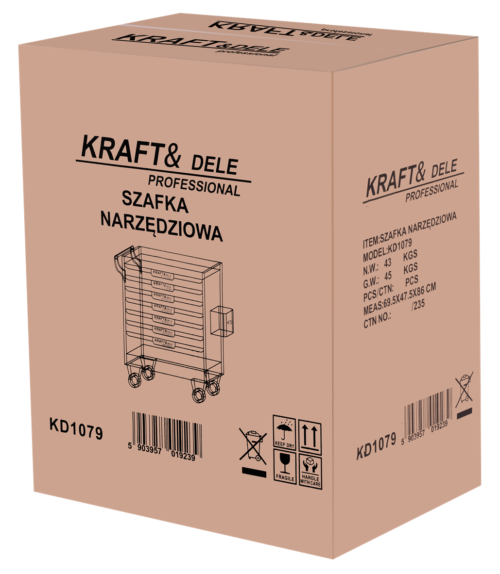 Dulap Scule, Gol 7 Sertare, Kraft&Dele KD1079