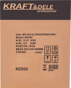 Cuva Spalare cu Ultrasunete 2L, Kraft&Dele KD500