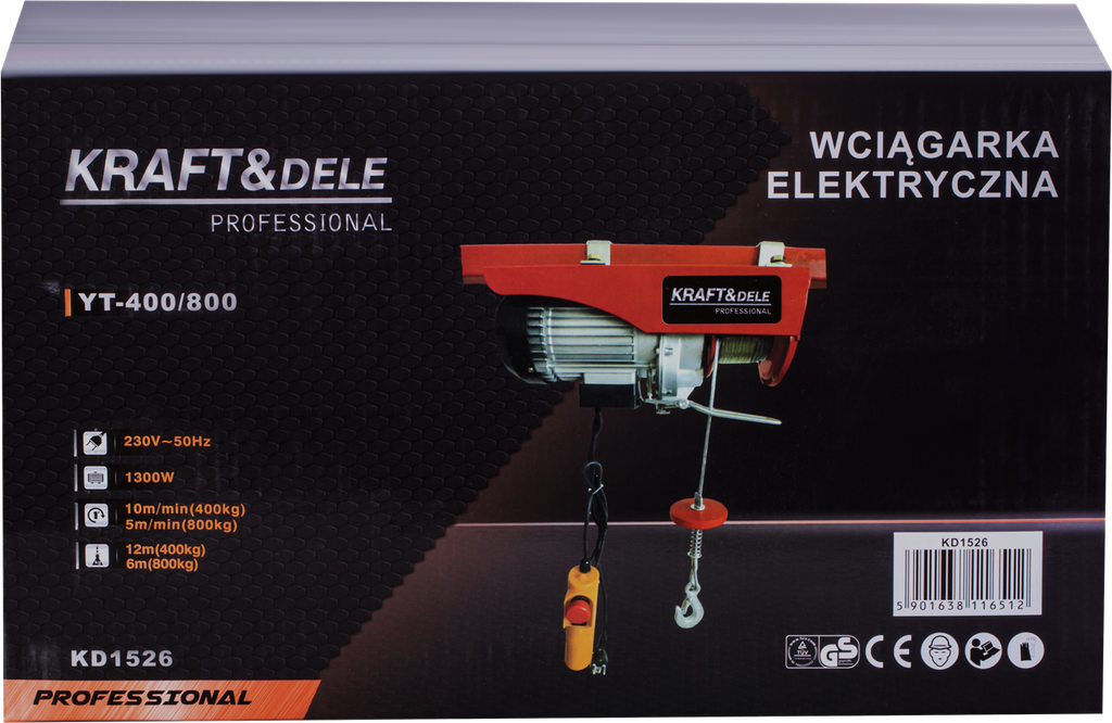 Troliu Electric Tip Macara 800kg, Kraft&Dele KD1526