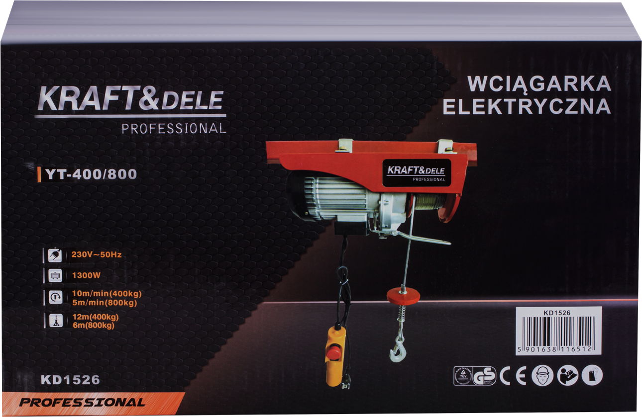Troliu Electric Tip Macara 800kg, Kraft&Dele KD1526