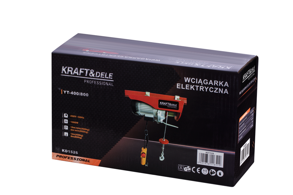 Troliu Electric Tip Macara 800kg, Kraft&Dele KD1526
