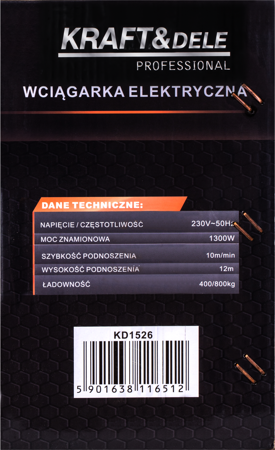 Troliu Electric Tip Macara 800kg, Kraft&Dele KD1526