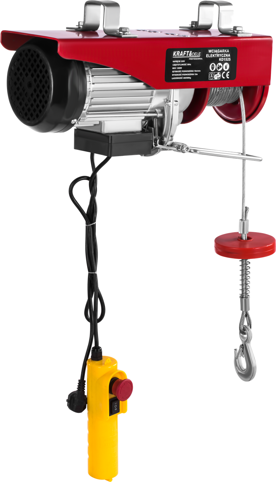 Troliu Electric 1000W 230V 500kg 12m, Kraft&Dele KD1525