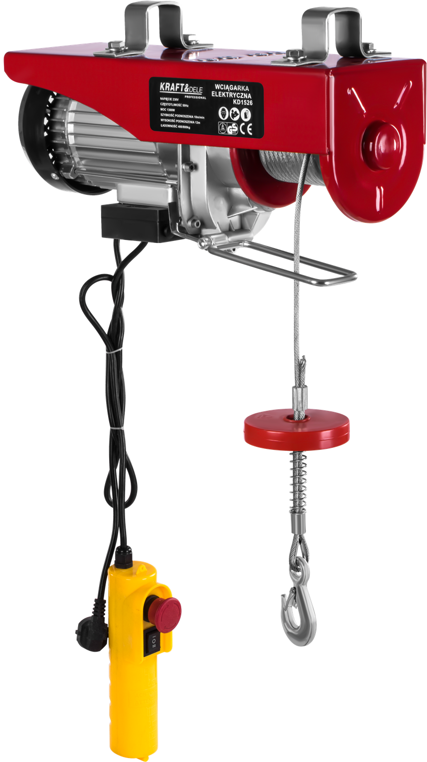 Troliu Electric 1300W 230V 800kg 12m, Kraft&Dele KD1526