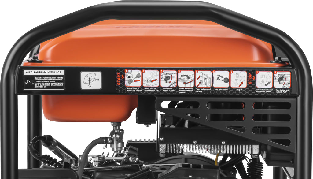 Generator Curent Invertor cu Aparat de Sudură pe Benzină 5,8/6,2kW 230V 250A