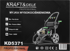 Masina de Spalat cu Presiune 3.4Kw 9l/m , 280 Bar, Kraft&Dele KD5371