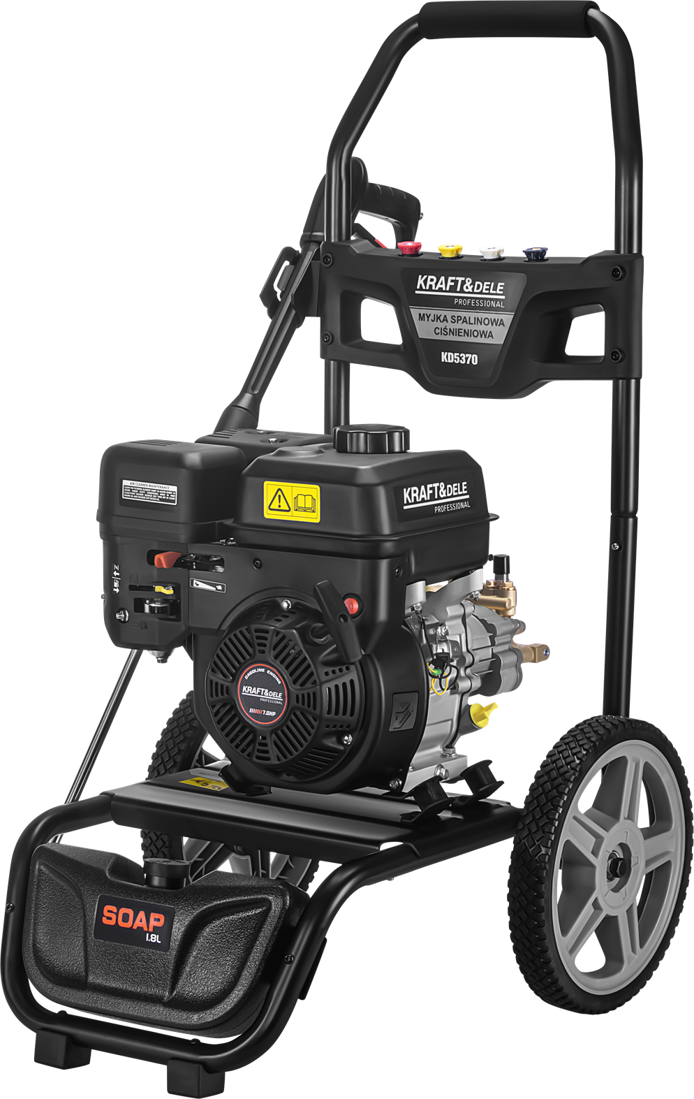 Masina de Spalat cu Presiune pe Benzina 7CP 360bar 11L/min, Kraft&Dele KD5370