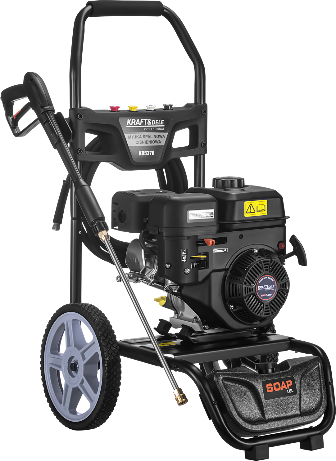 Masina de Spalat cu Presiune pe Benzina 7cp 11l/m , 360 Bar, Kraft&Dele KD5370