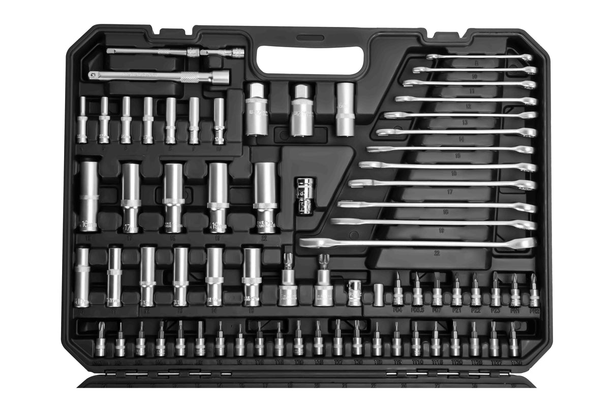 Trusa Scule 300 Piese Tubulare 1/4 3/8 1/2 cu 3 Clichete in Valiza, Kraft&Dele KD11352 3