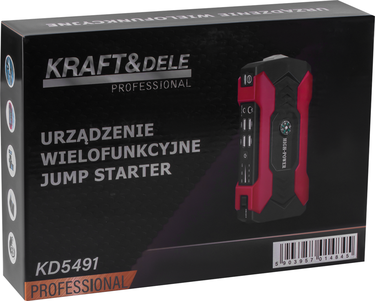 Incarcator Multifunctional cu Acumulator 800A, Kraft&Dele KD5491