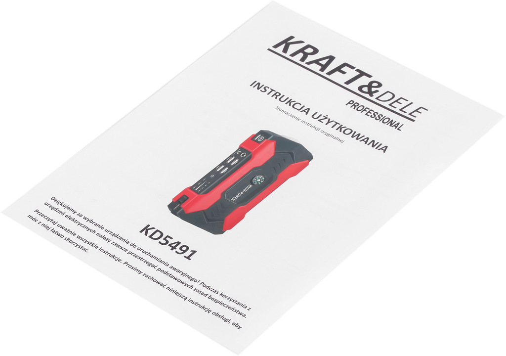 Incarcator Multifunctional cu Acumulator 800A, Kraft&Dele KD5491