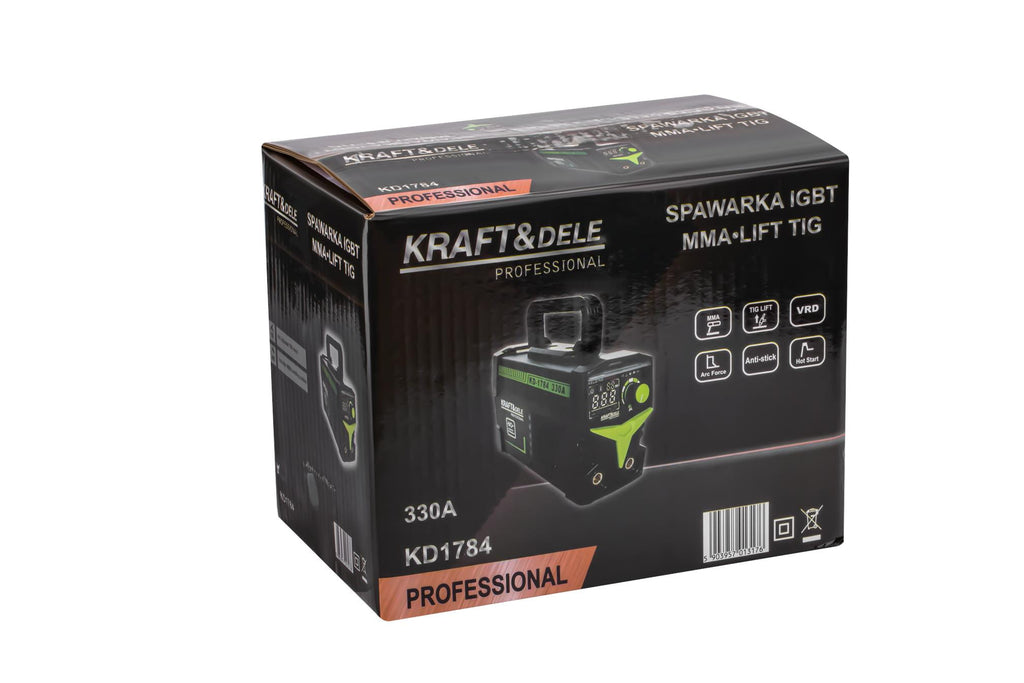 Aparat de Sudura Invertor 330A MMA TIG LIFT VRD, Kraft&Dele KD1784