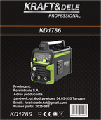 SPAWARKA INWERTOROWA MIG FLUX MMA TIG LIFT 200A KD1786 15