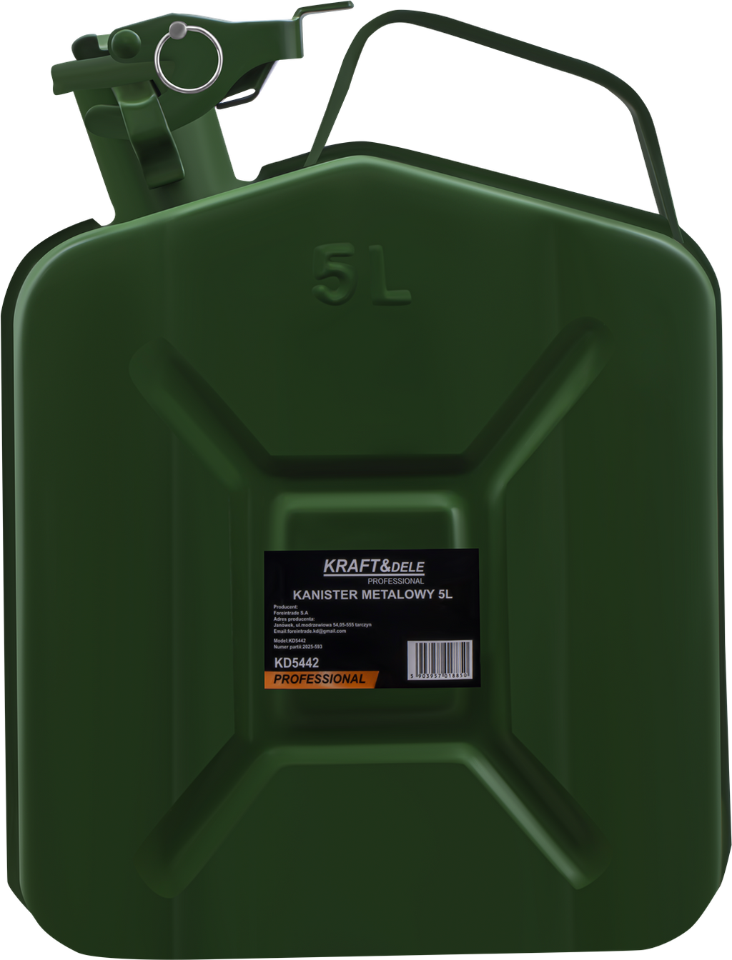 METALOWY KANISTER 5L KD5442 2