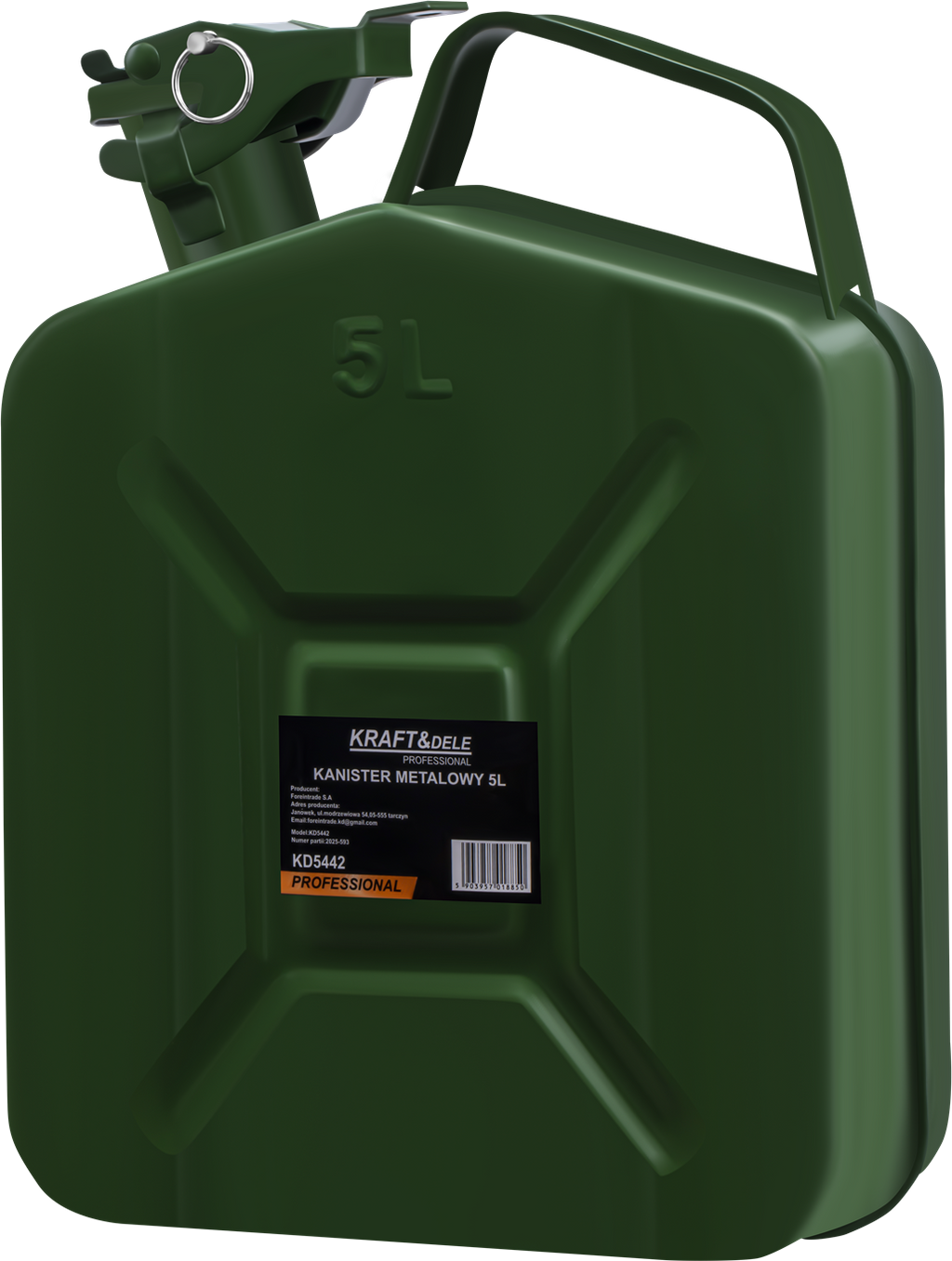 METALOWY KANISTER 5L KD5442 3