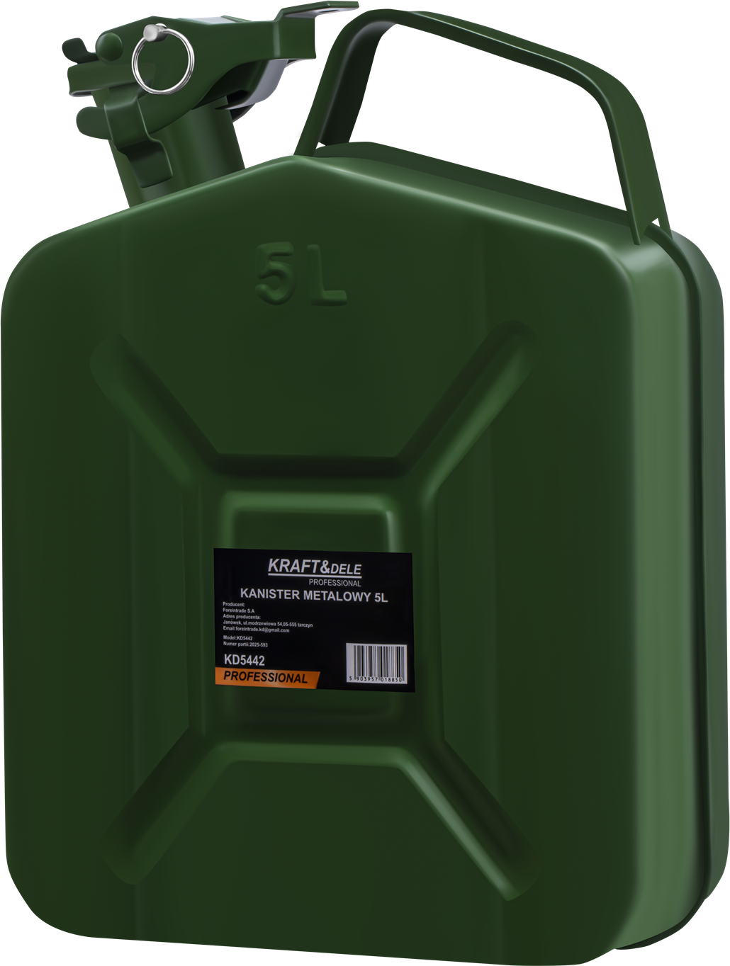 METALOWY KANISTER 5L KD5442 3