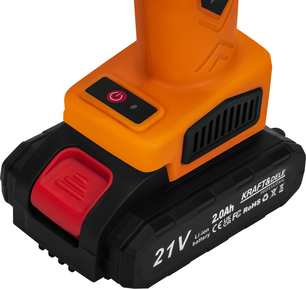 Sekator akumulatorowy 21V 2Ah x 2 szt + ładowarka KD5091 9