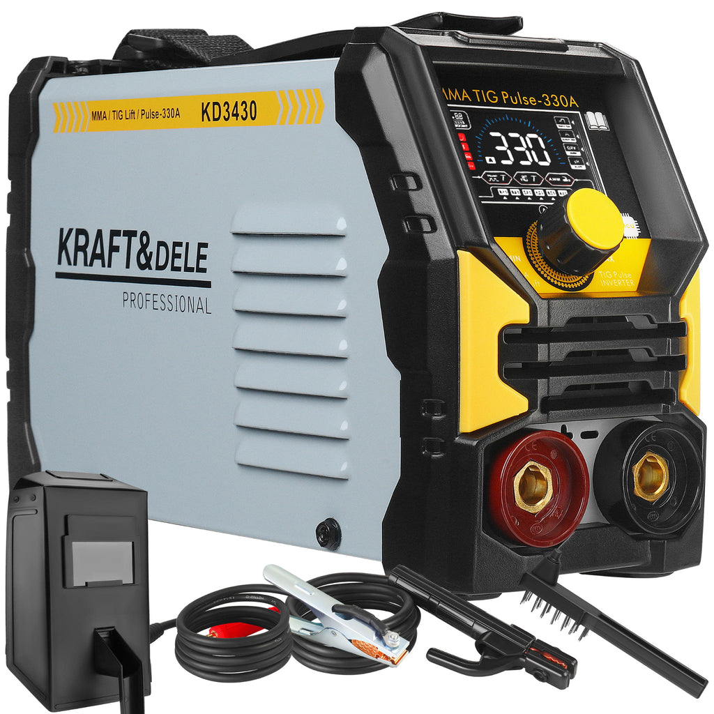 Aparat Sudura Invertor MMA TIG Lift Pulse 330A, Kraft&Dele KD3430