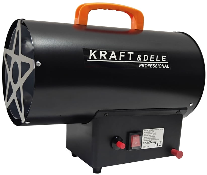 Tun de Caldura Gaz 25kW 230V Debit 320m³/h, Kraft&Dele KD11704