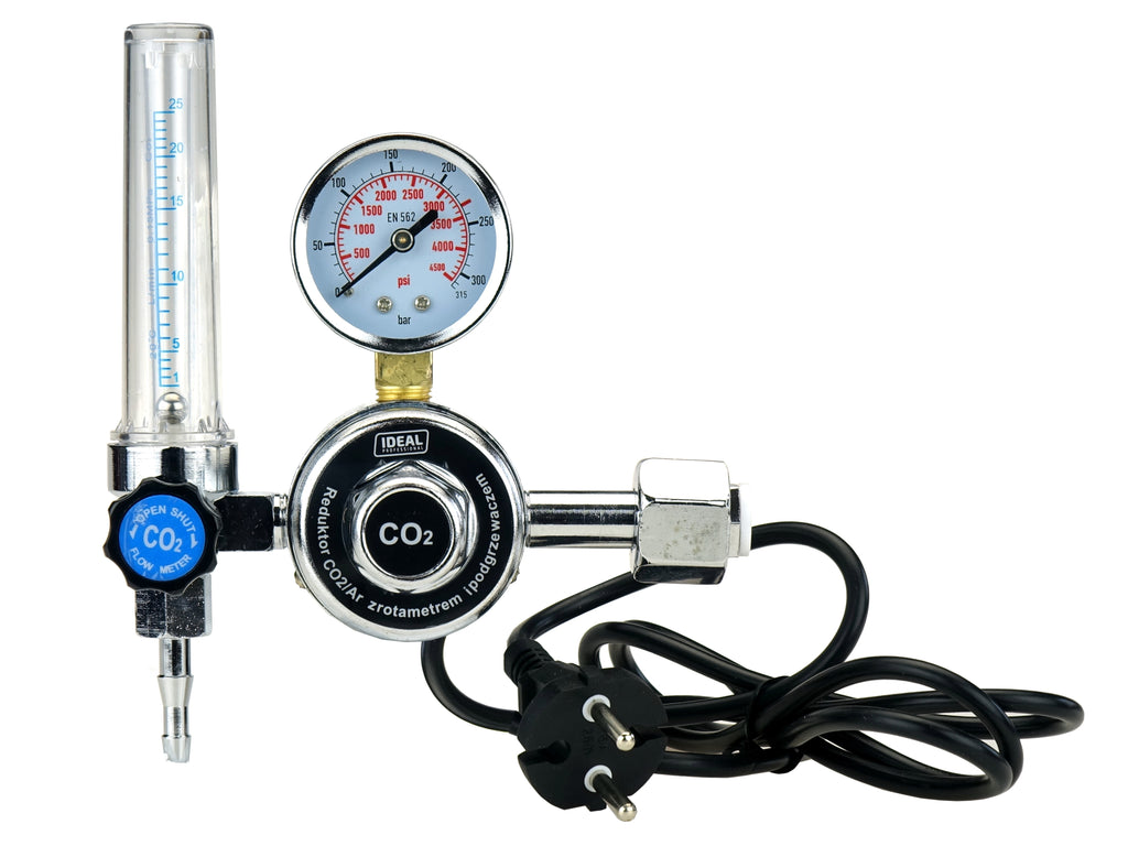 Reductor Presiune CO2/Ar cu Rotametru si Incalzitor 230V B-265523