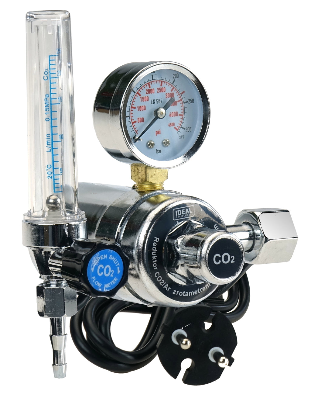 Reductor Presiune CO2/Ar cu Rotametru si Incalzitor 230V B-265523