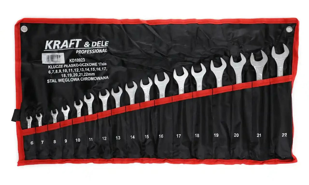 Set de chei combinate, 17 piese 6-22 mm , Kraft&Dele KD10923