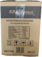 Tun de Caldura Gaz 25kW 230V 320m³/h 0.3bar, Kraft&Dele KD11700 - imaginea 14
