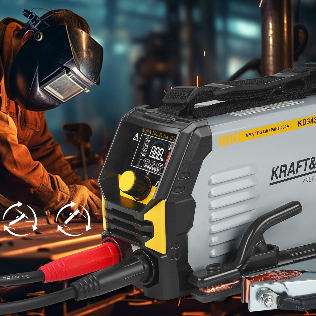 Aparat Sudura Invertor MMA TIG Lift Pulse 330A, Kraft&Dele KD3430