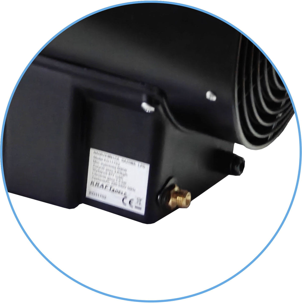 Tun de Caldura pe Gaz 60kw ,display Temperatura Programabil, cu Reductor Inclus, Kraft&Dele KD11702