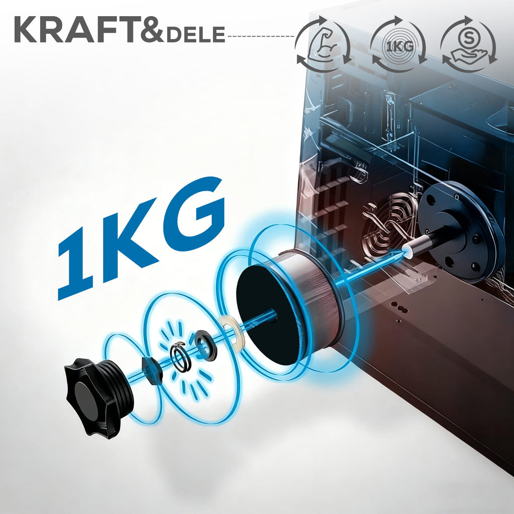 Aparat de Sudura MIG Flux MMA Tiglift, Kraft&Dele KD3432