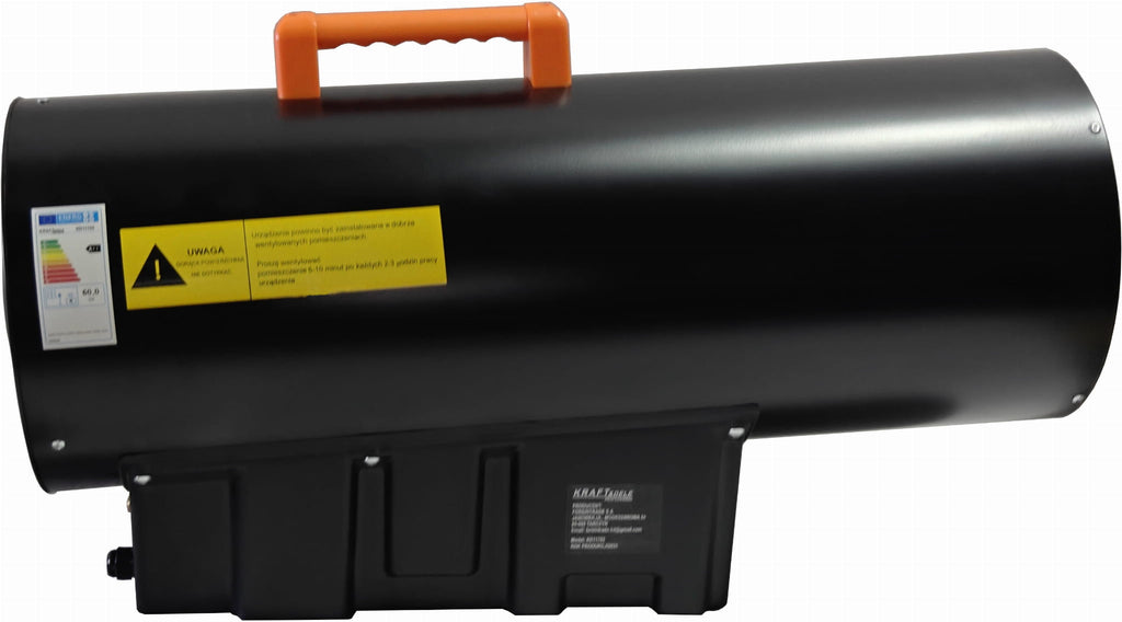 Tun de Caldura pe Gaz 60kw ,display Temperatura Programabil, cu Reductor Inclus, Kraft&Dele KD11702