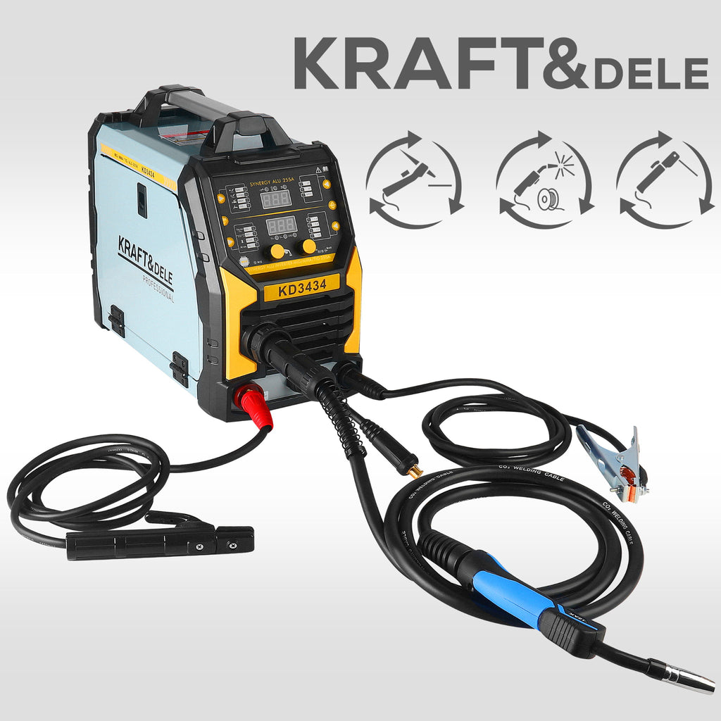 Aparat de Sudura 255A Mig/flux/mma/lift Tig/alu, Kraft&Dele KD3434