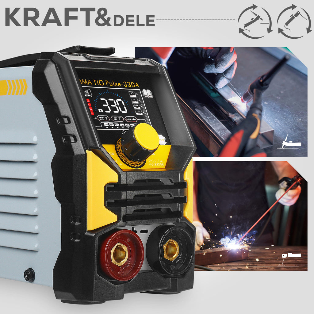 Aparat Sudura Invertor MMA TIG Lift Pulse 330A, Kraft&Dele KD3430