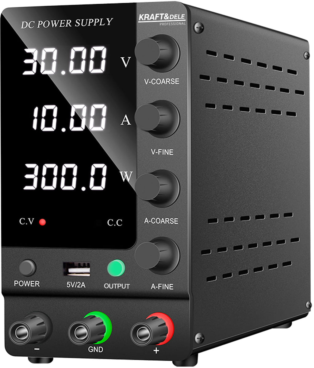 Sursa de Alimentare Laborator 0-30V 0-10A 200-240V, Kraft&Dele KD5871