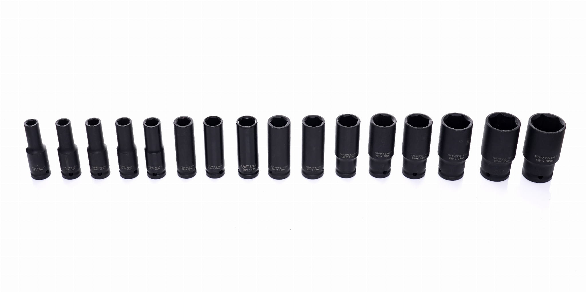 Trusa Tubulare de Impact 16 Buc 1/2", Kraft&Dele KD10531