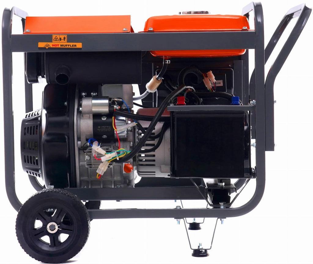 Generator de Curent Diesel 8 kw 80% 230/380V, Kraft&Dele KD126