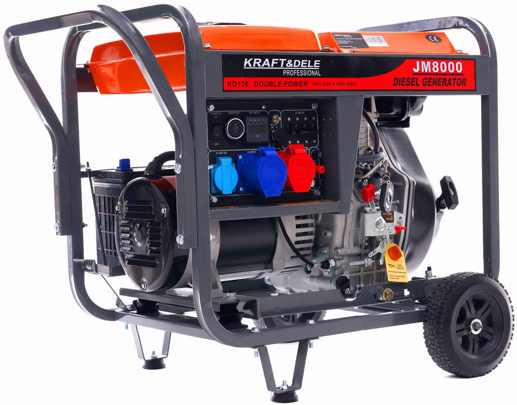 Generator Diesel 8kW 230/380V Monofazat/Trifazat, Kraft&Dele KD126