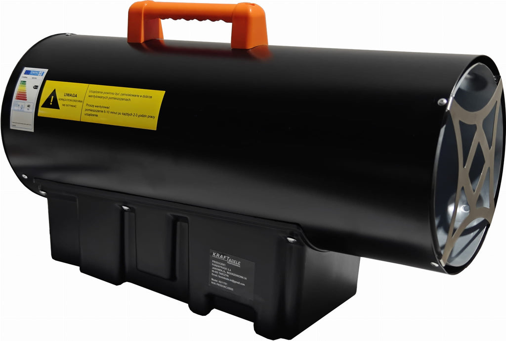 Tun de Caldura pe Gaz 40kw ,display Temperatura Programabil, cu Reductor si Roti Inclus, Kraft&Dele KD11701