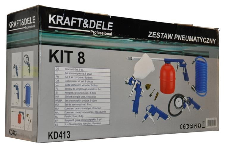 Set Pneumatic 8 Piese, Kraft&Dele KD413