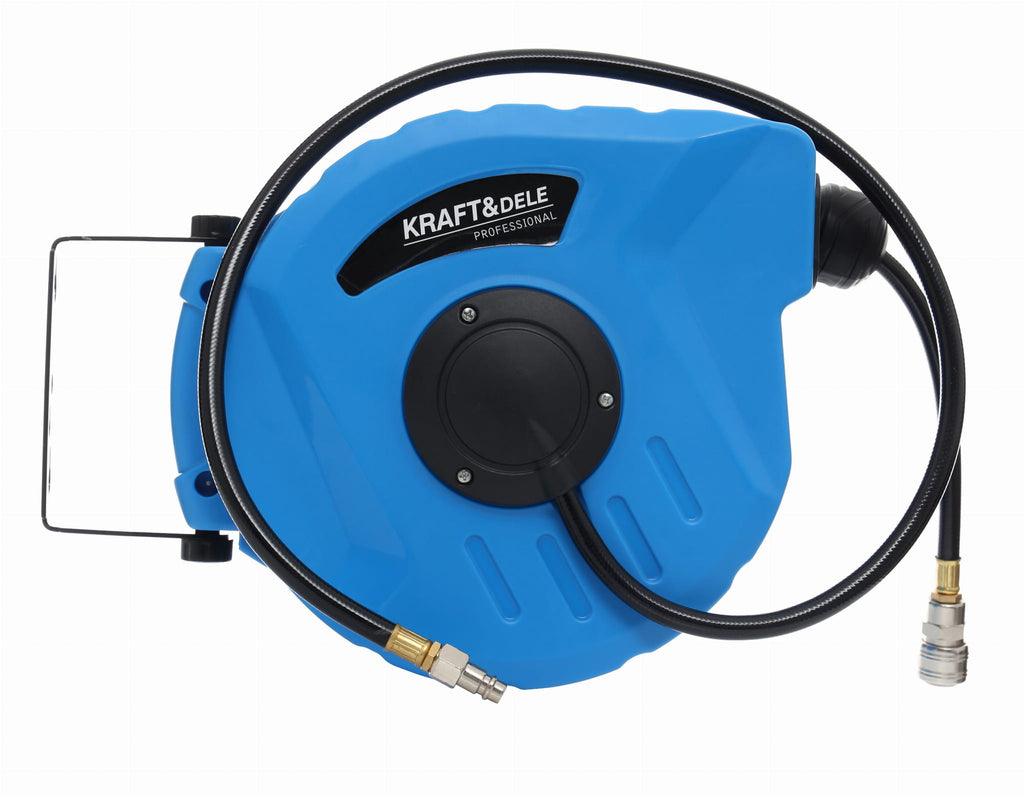 Furtun Pneumatic cu Tambur cu Conector Rapid: 1/4" Presiune: 8 Bar/24 Bar 10m, Kraft&Dele KD1460