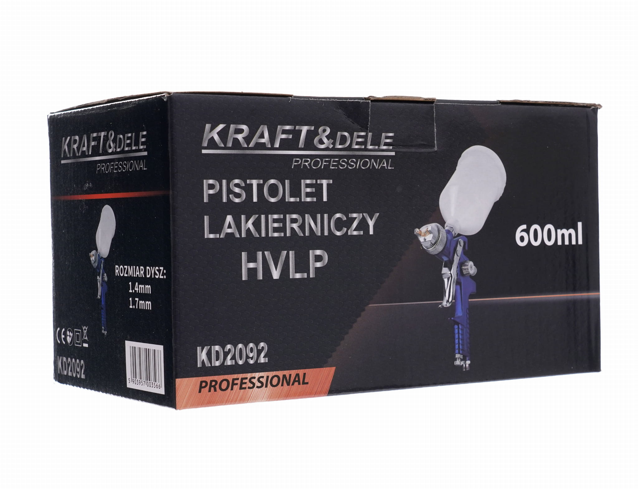 Pistol de Vopsit HVLP cu Rezervor 750 ml, Kraft&Dele KD2092
