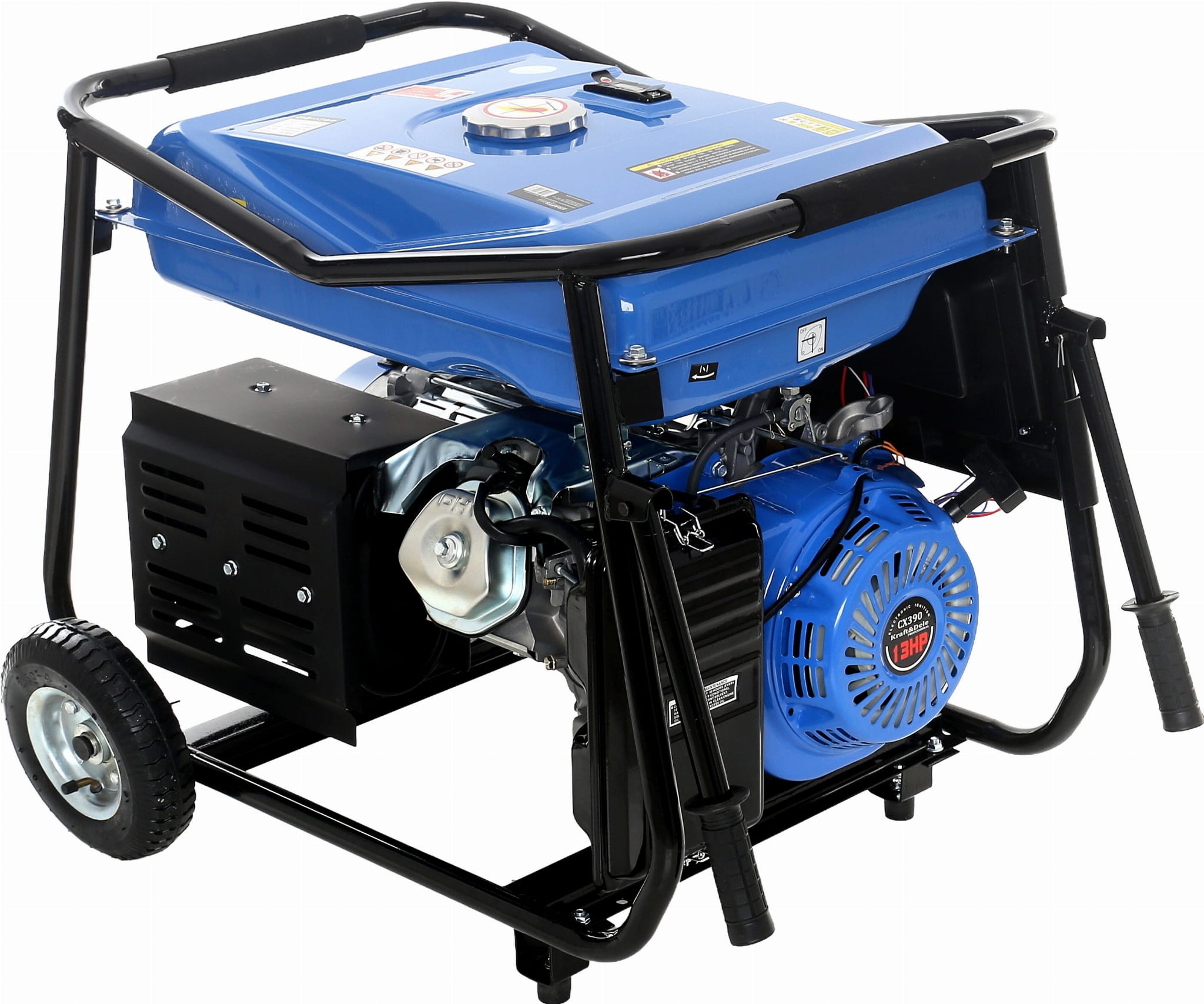 Generator Curent Electric Monofazat 5000W cu Pornire Electrica Motor Benzina, Kraft&Dele KD145