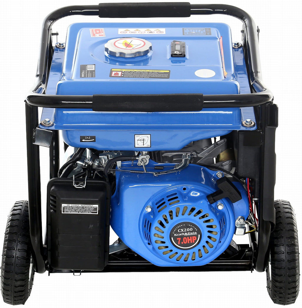 Generator Curent Electric Monofazat 3000W cu Pornire Electrica Motor Benzina, Kraft&Dele KD144