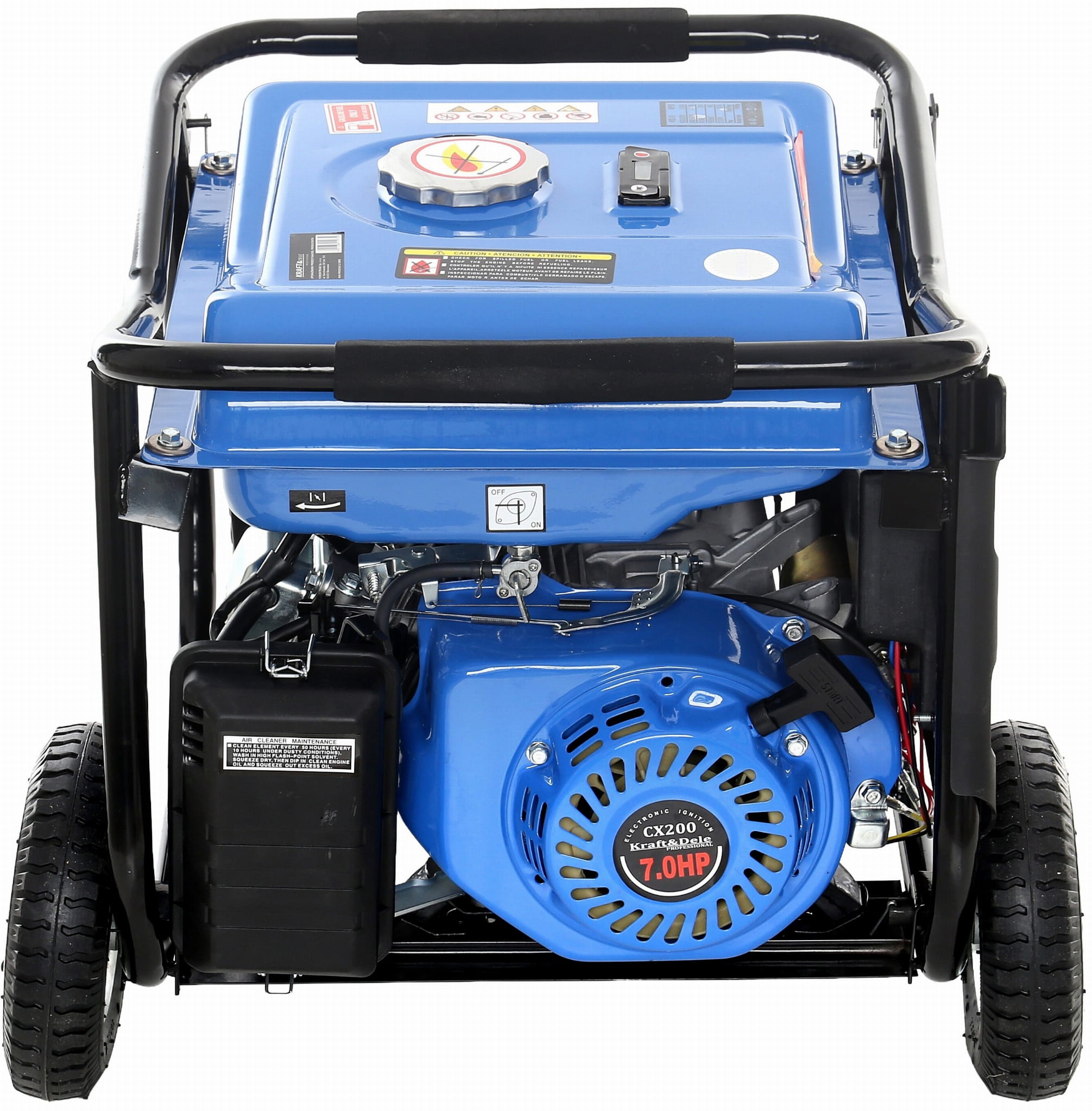 Generator Curent Electric Monofazat 3000W cu Pornire Electrica Motor Benzina, Kraft&Dele KD144