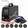 Aparat de Sudura Invertor TECNO MIG 210 PULSE LCD Seria Neagra 4x4 MIG/MAG Synergic 200A 230V, Ideal TMIG210PV2