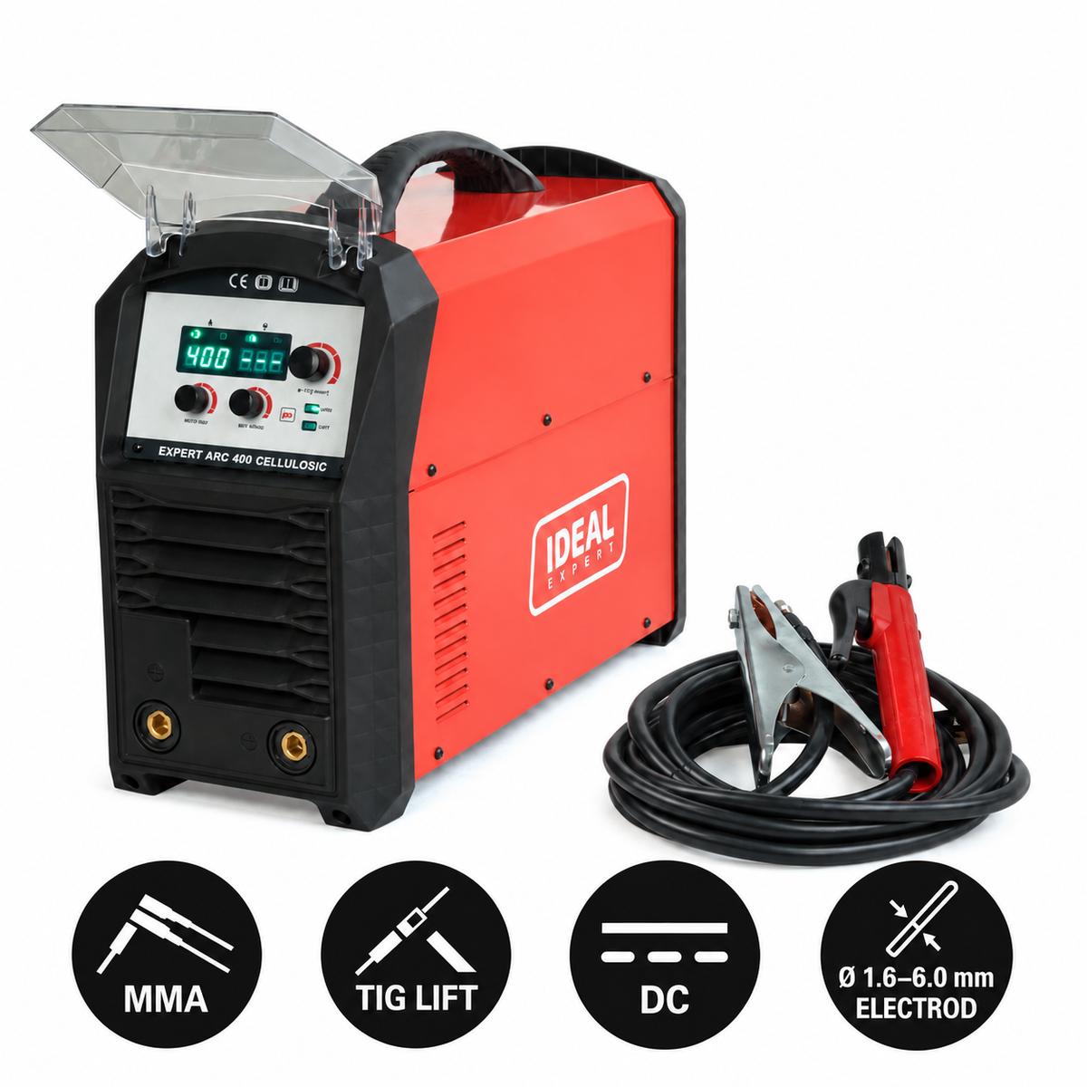 Aparat de Sudura Invertor MMA/TIG 400A 400V, EXPERT ARC 400 CELLULOSIC B-EXARC400CEL