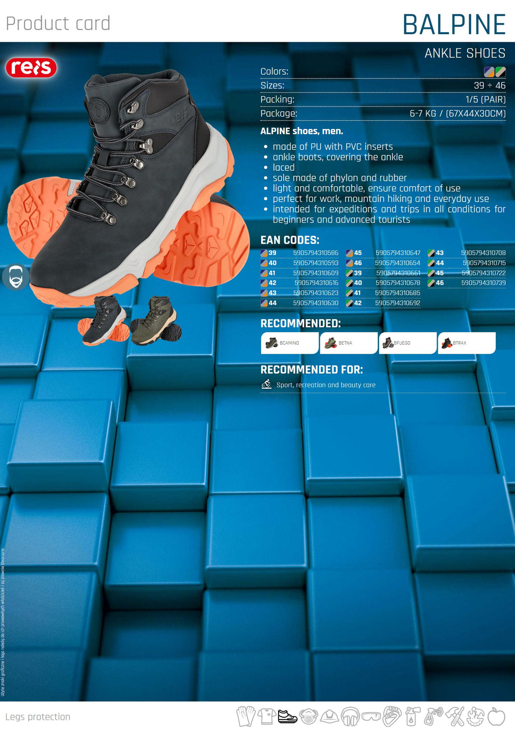Pantofi glezna Reis BALPINE - imaginea 2