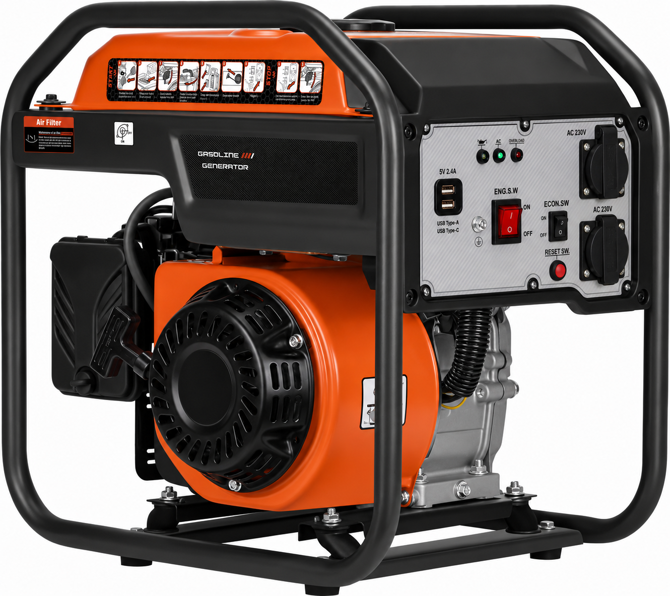 Generator Curent Invertor Benzina 4,7kW/6CP 110/120/230V