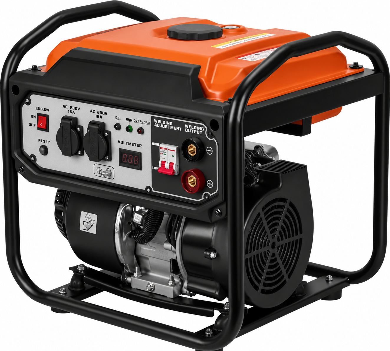 Generator Curent Invertor cu Aparat de Sudură pe Benzină 5,8/6,2kW 230V 250A