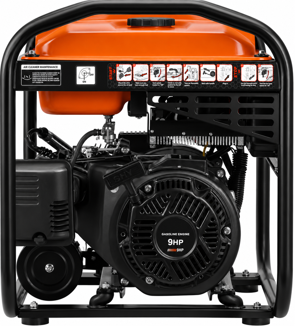 Generator Curent Invertor cu Aparat de Sudură pe Benzină 5,8/6,2kW 230V 250A